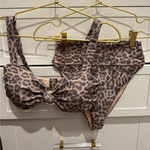 Beach Riot Leopard Print Bikini Set